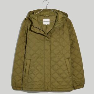 ‼️SOLD‼️ Madewell Airpuff Quilted Packable Puffer Jacket in Green, Size XSmall